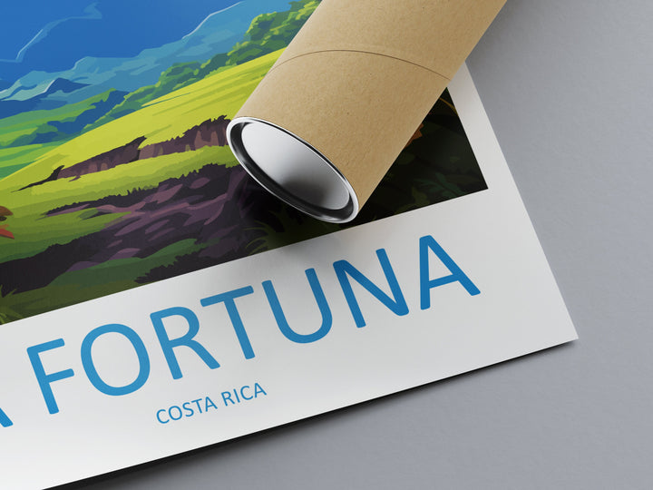 La Fortuna Travel Print Wall Art La Fortuna Wall Hanging Home Décor La Fortuna Gift Art Lovers Wall Art Costa Rica Art Wall Art Gift