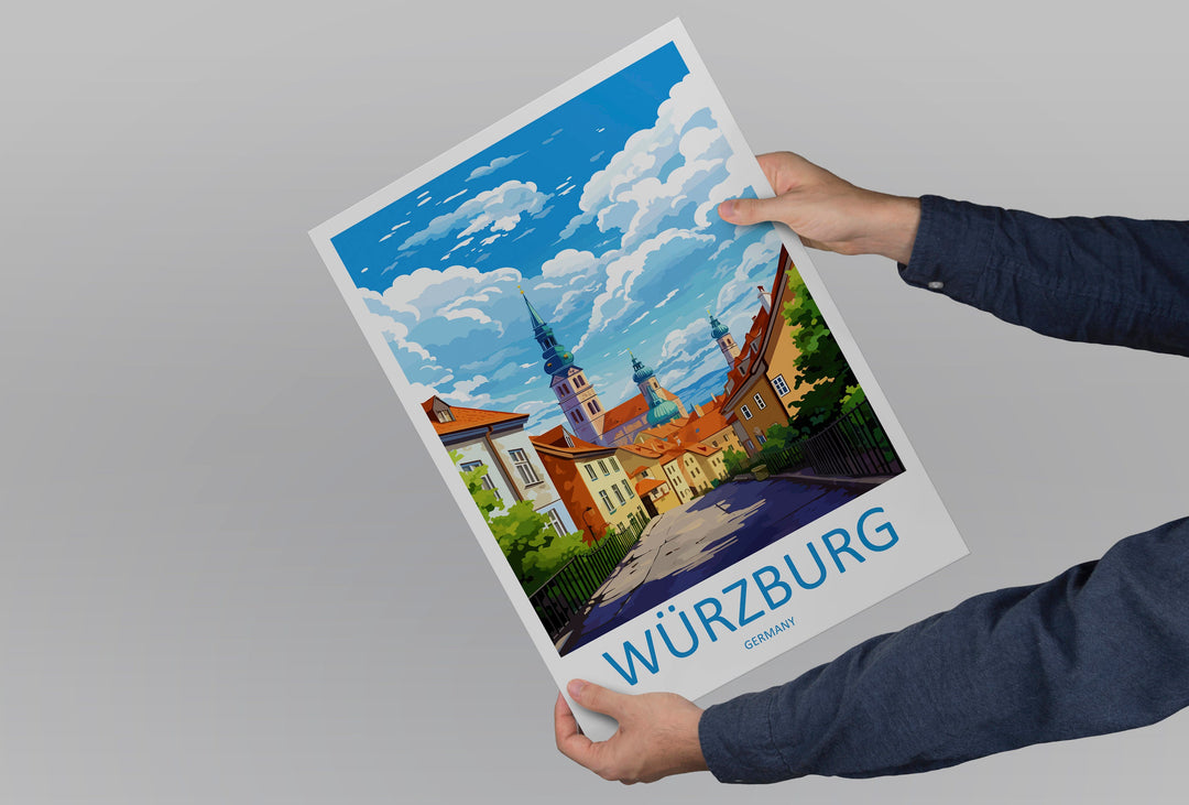 Würzburg Travel Print Wall Art Würzburg Wall Hanging Home Decor Würzburg Gift Art Lovers Wall Art Print Art Würzburg Germany