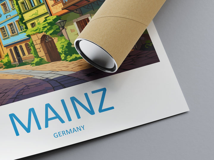 Mainz Travel Print Wall Art Mainz Wall Hanging Home Decoration Mainz Gift Art Lovers Wall Art Print Art Mainz Germany Poster