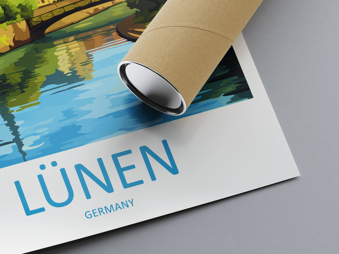 Lünen Travel Print Wall Art Lünen Wall Hanging Home Decoration Lünen Gift Art Lovers Wall Art Print Art Lünen Germany Poster