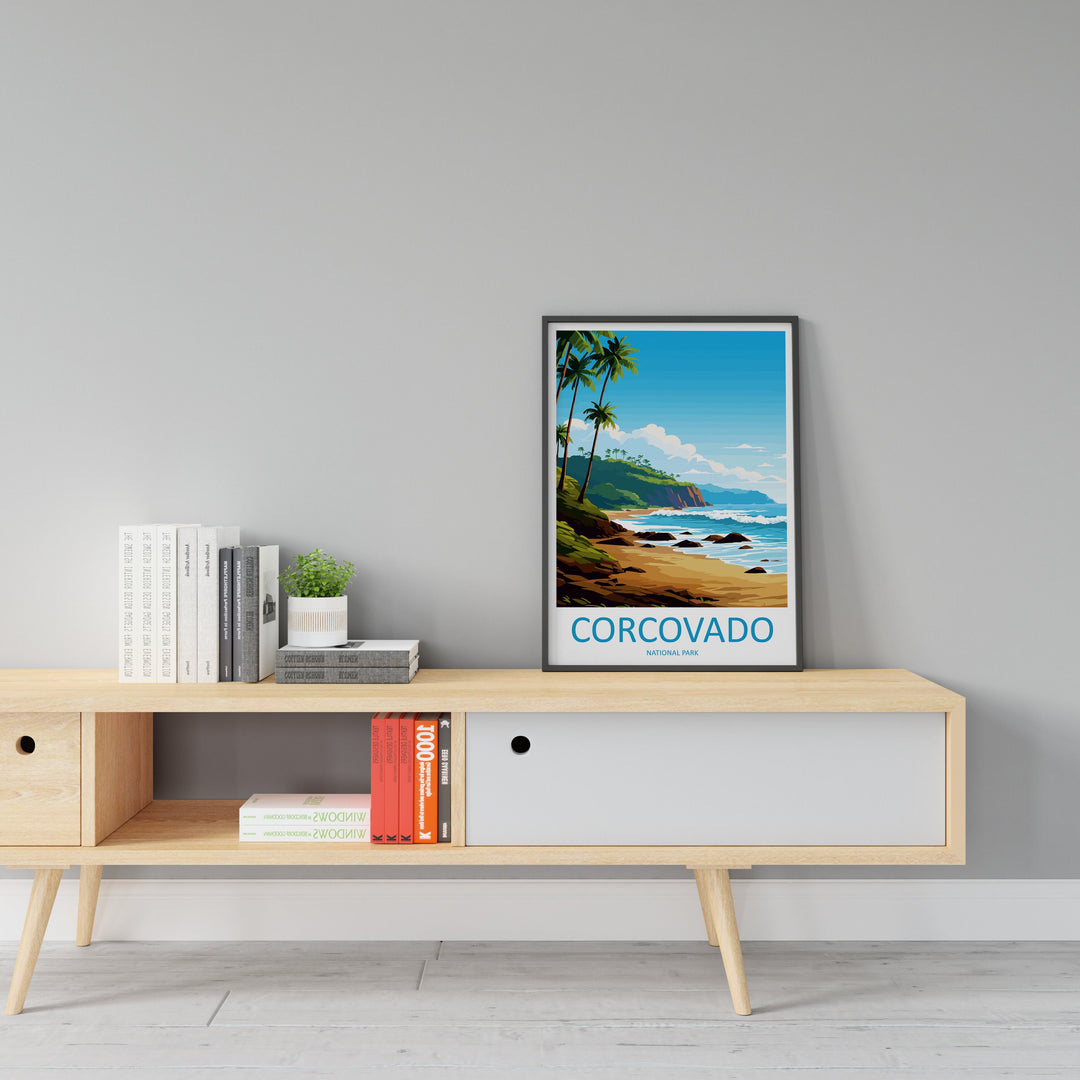 Corcovado National Park Travel Print Wall Art Corcovado Park Wall Hanging Home Décor Corcovado National Park Gift Art Costa Rica