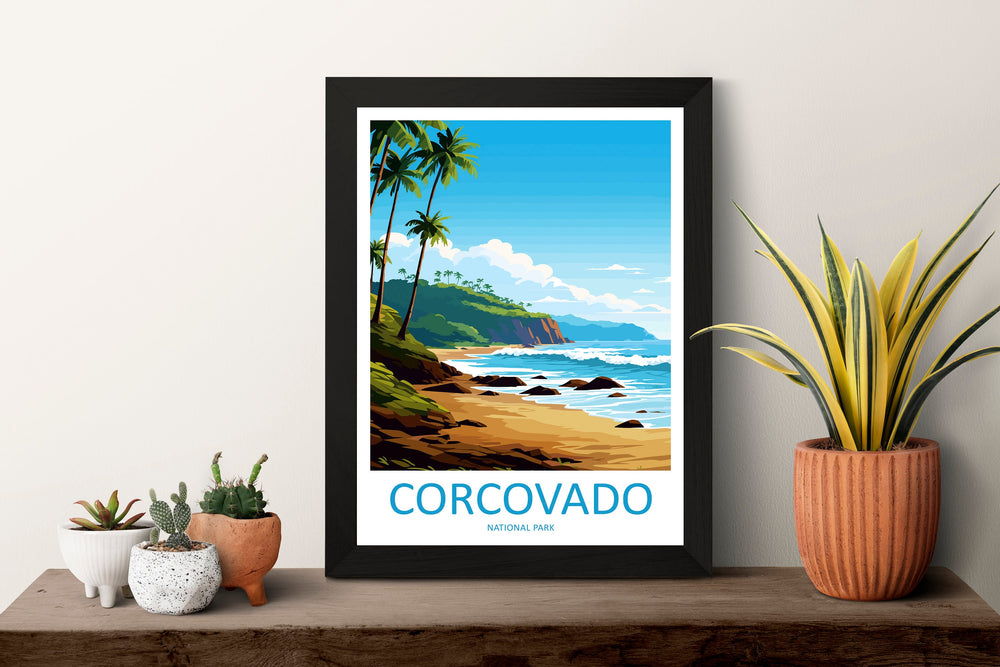 Corcovado National Park Travel Print Wall Art Corcovado Park Wall Hanging Home Décor Corcovado National Park Gift Art Costa Rica