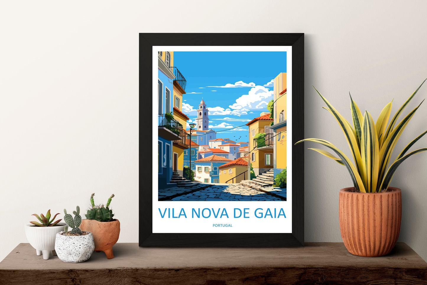 Vila Nova De Gaia Travel Print Wall Art Vila Nova De Gaia Wall Hanging Home Décor Vila Nova De Gaia Gift Art Lovers Portugal Art Lover Gift