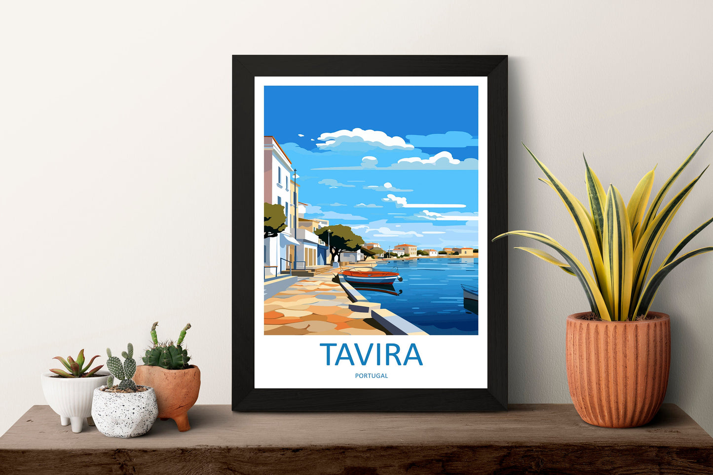 Tavira Travel Print Wall Art Tavira Wall Hanging Home Décor Tavira Gift Art Lovers Portugal Art Lover Gift Tavira Wall Décor