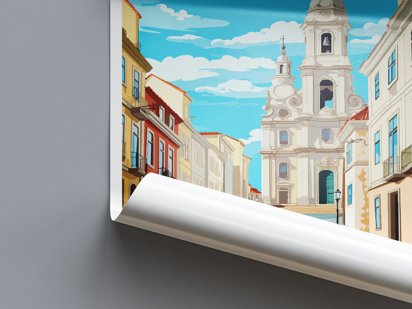 Mafra Travel Print Wall Art Mafra Wall Hanging Home Décor Mafra Gift Art Lovers Portugal Art Lover Gift Mafra Wall Décor