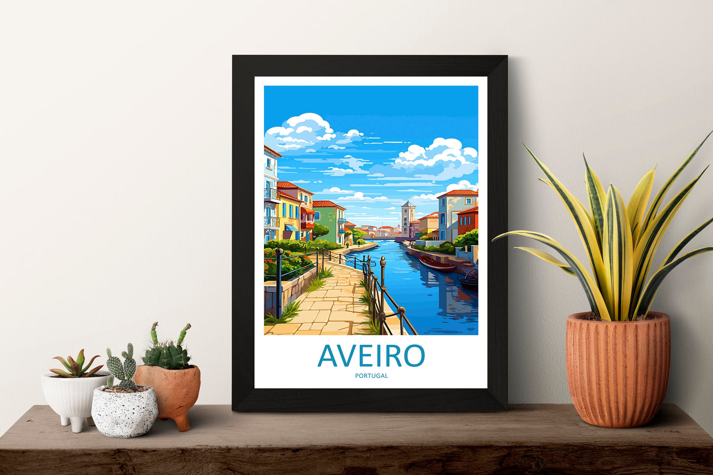 Aveiro Travel Print Wall Art Aveiro Wall Hanging Home Décor Aveiro Gift Art Lovers Portugal Art Lover Gift Aveiro Wall Décor