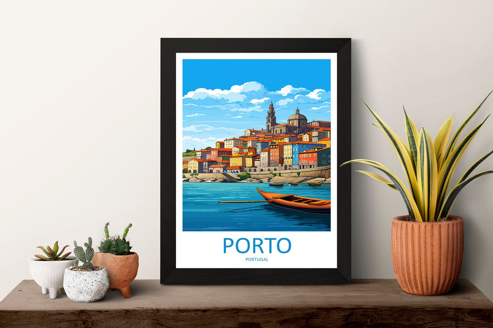 Porto Travel Print Wall Art Porto Wall Hanging Home Décor Porto Gift Art Lovers Portugal Art Lover Gift Porto Wall Décor Porto Travel Art