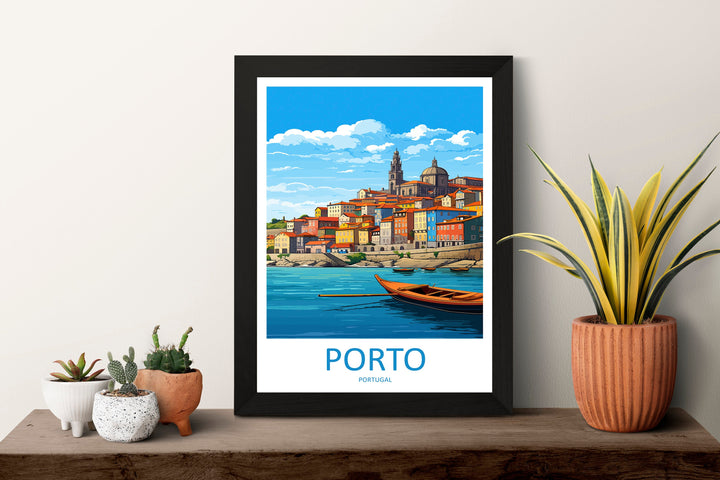 Porto Travel Print Wall Art Porto Wall Hanging Home Décor Porto Gift Art Lovers Portugal Art Lover Gift Porto Wall Décor Porto Travel Art
