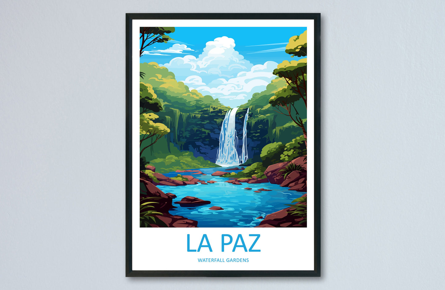 La Paz Waterfall Gardens Travel Print Wall Art La Paz Waterfall Gardens Wall Hanging Home Décor La Paz Waterfall Gardens Gift Art Costa Rica