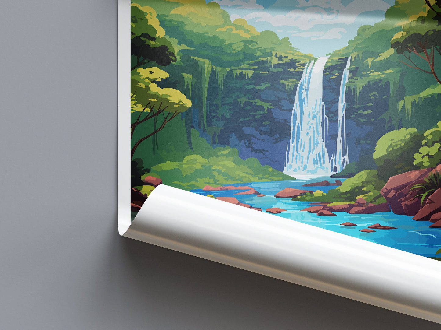 La Paz Waterfall Gardens Travel Print Wall Art La Paz Waterfall Gardens Wall Hanging Home Décor La Paz Waterfall Gardens Gift Art Costa Rica