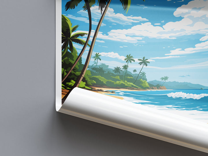 Manzanillo Beach Travel Print Wall Art Manzanillo Beach Wall Hanging Home Décor Manzanillo Beach Gift Art Costa Rica