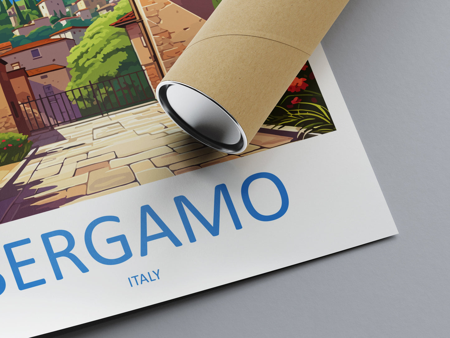 Bergamo Travel Print Wall Art Bergamo Italy Wall Hanging Home Decor Bergamo Gift Art Lovers Wall Art Print Bergamo Italy