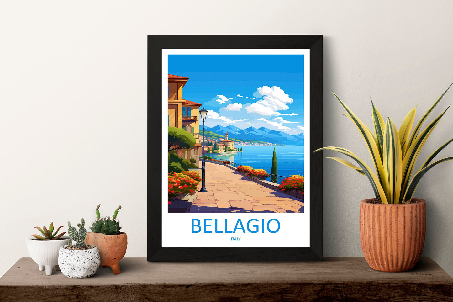 Bellagio Travel Print Wall Art Bellagio Italy Wall Hanging Home Decor Bellagio Gift Art Lovers Wall Art Print Bellagio Italy