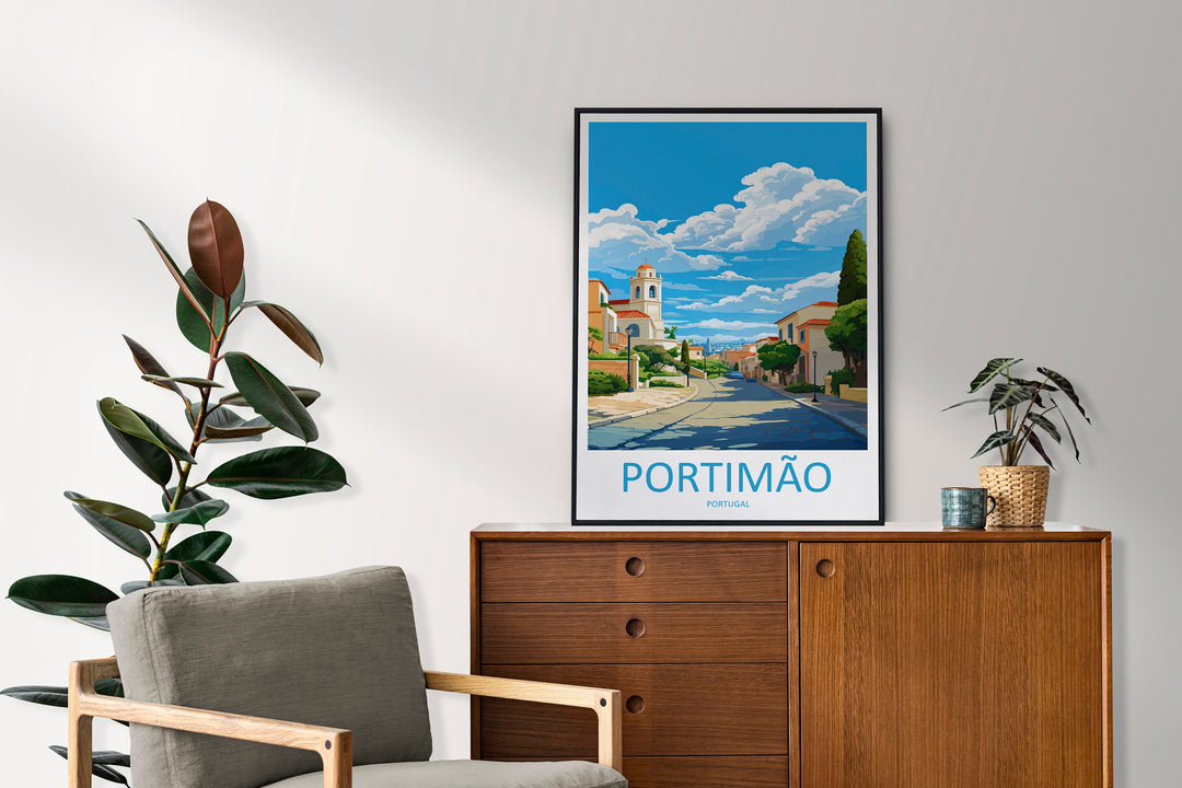 Portimão Travel Print Wall Art Portimão Wall Hanging Home Décor Portimão Gift Art Lovers Portugal Art Lover Gift Portimão Wall Décor