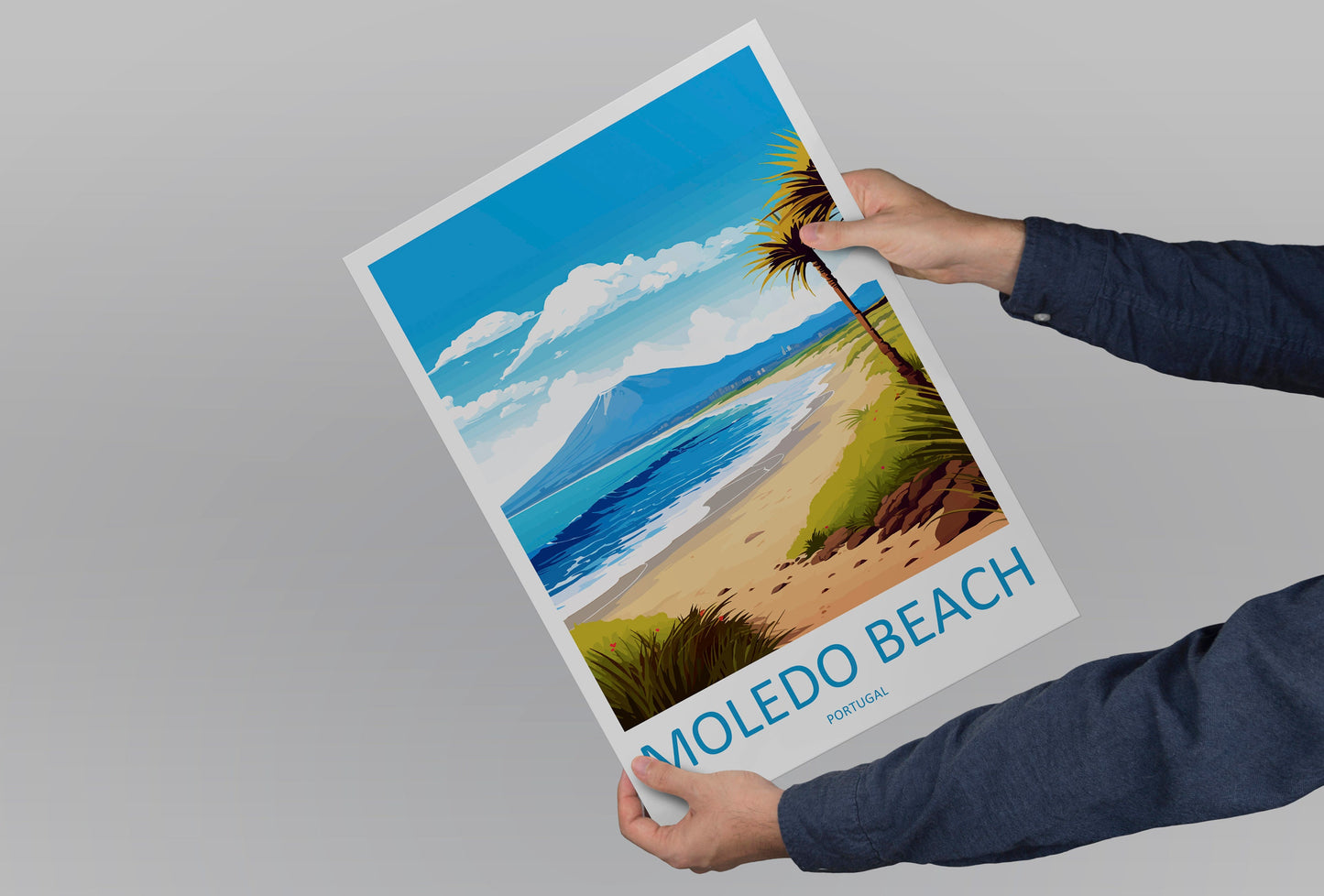 Moledo Beach Travel Print Wall Art Moledo Beach Wall Hanging Home Décor Moledo Beach Gift Art Lovers Portugal Art Lover Gift Moledo Beach