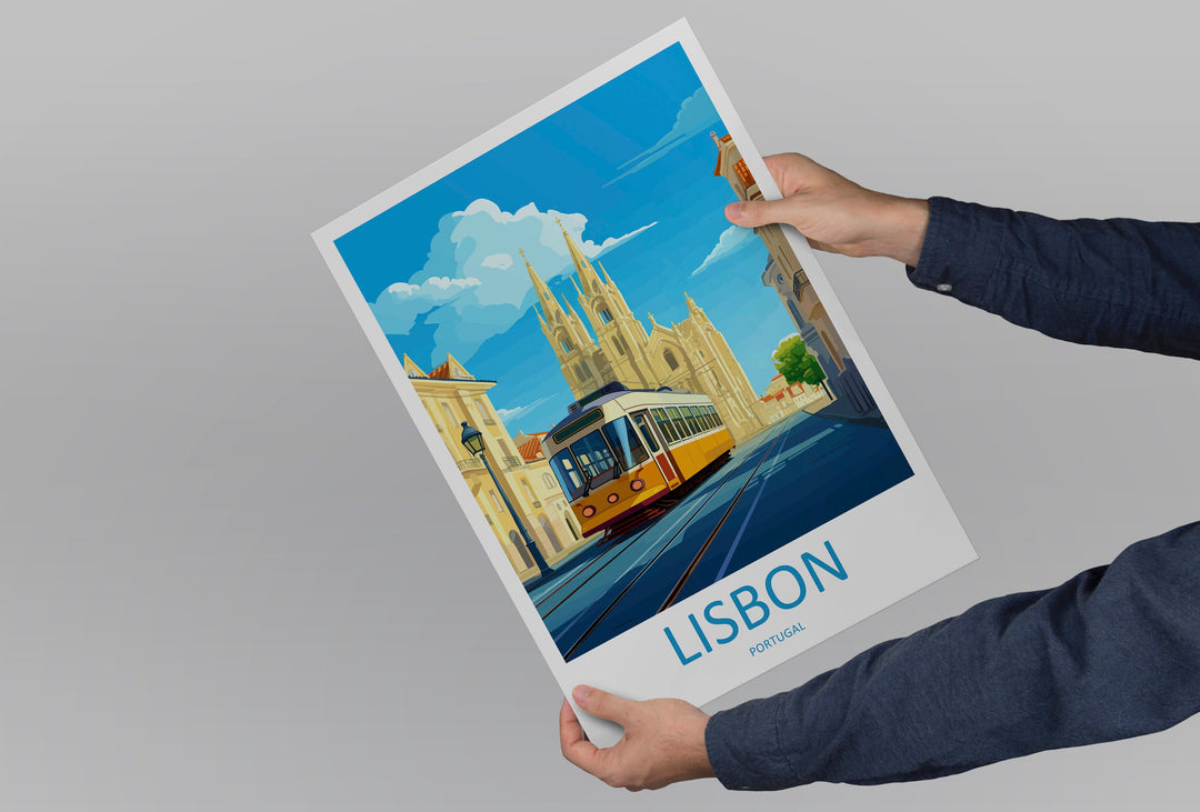 Lisbon Travel Print Wall Art Lisbon Wall Hanging Home Décor Lisbon Gift Art Lovers Portugal Art Lover Gift Lisbon Poster
