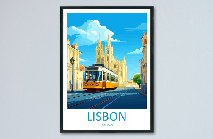 Lisbon Travel Print Wall Art Lisbon Wall Hanging Home Décor Lisbon Gift Art Lovers Portugal Art Lover Gift Lisbon Poster