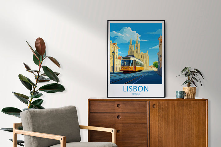 Lisbon Travel Print Wall Art Lisbon Wall Hanging Home Décor Lisbon Gift Art Lovers Portugal Art Lover Gift Lisbon Poster