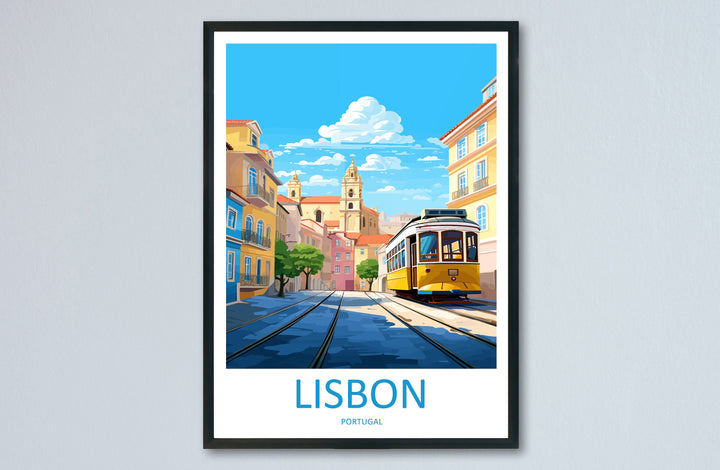 Lisbon Travel Print Wall Art Lisbon Wall Hanging Home Décor Lisbon Gift Art Lovers Portugal Art Lover Gift Lisbon Poster