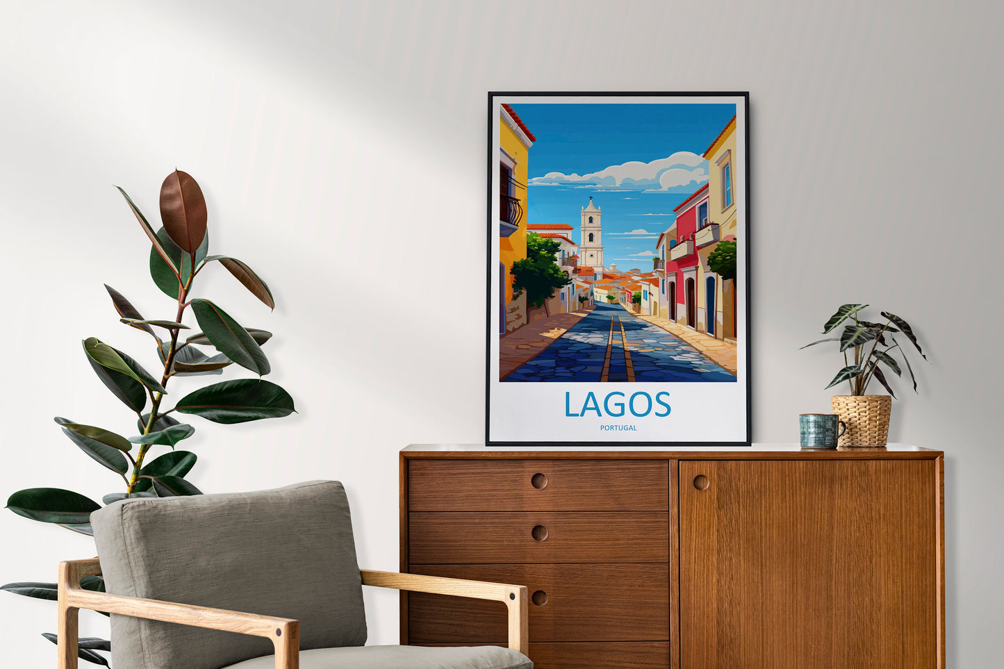 Lagos Travel Print Wall Art Lagos Wall Hanging Home Décor Lagos Gift Art Lovers Portugal Art Lover Gift Lagos Poster