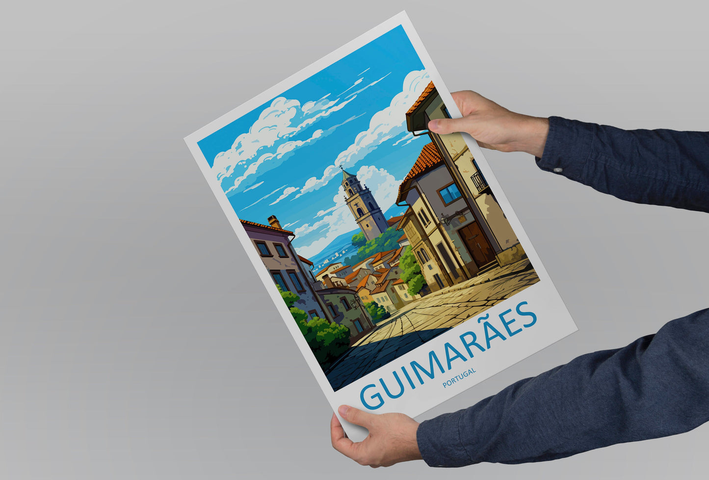 Guimarães Travel Print Wall Art Guimarães Wall Hanging Home Décor Guimarães Gift Art Lovers Portugal Art Lover Gift Guimarães Poster