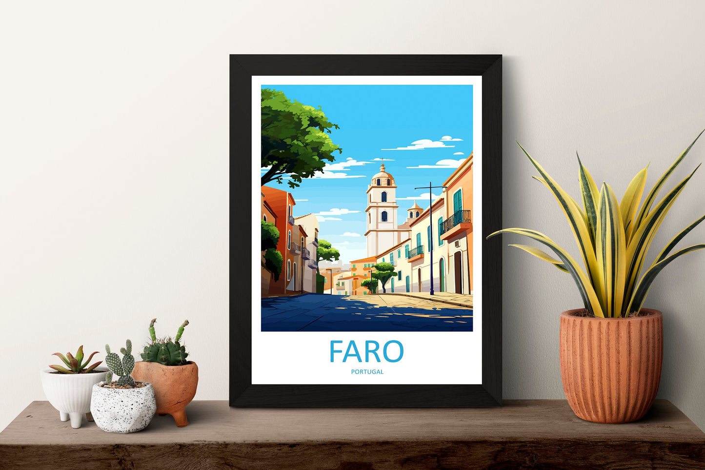 Faro Travel Print Wall Art Faro Wall Hanging Home Décor Faro Gift Art Lovers Portugal Art Lover Gift Faro Poster