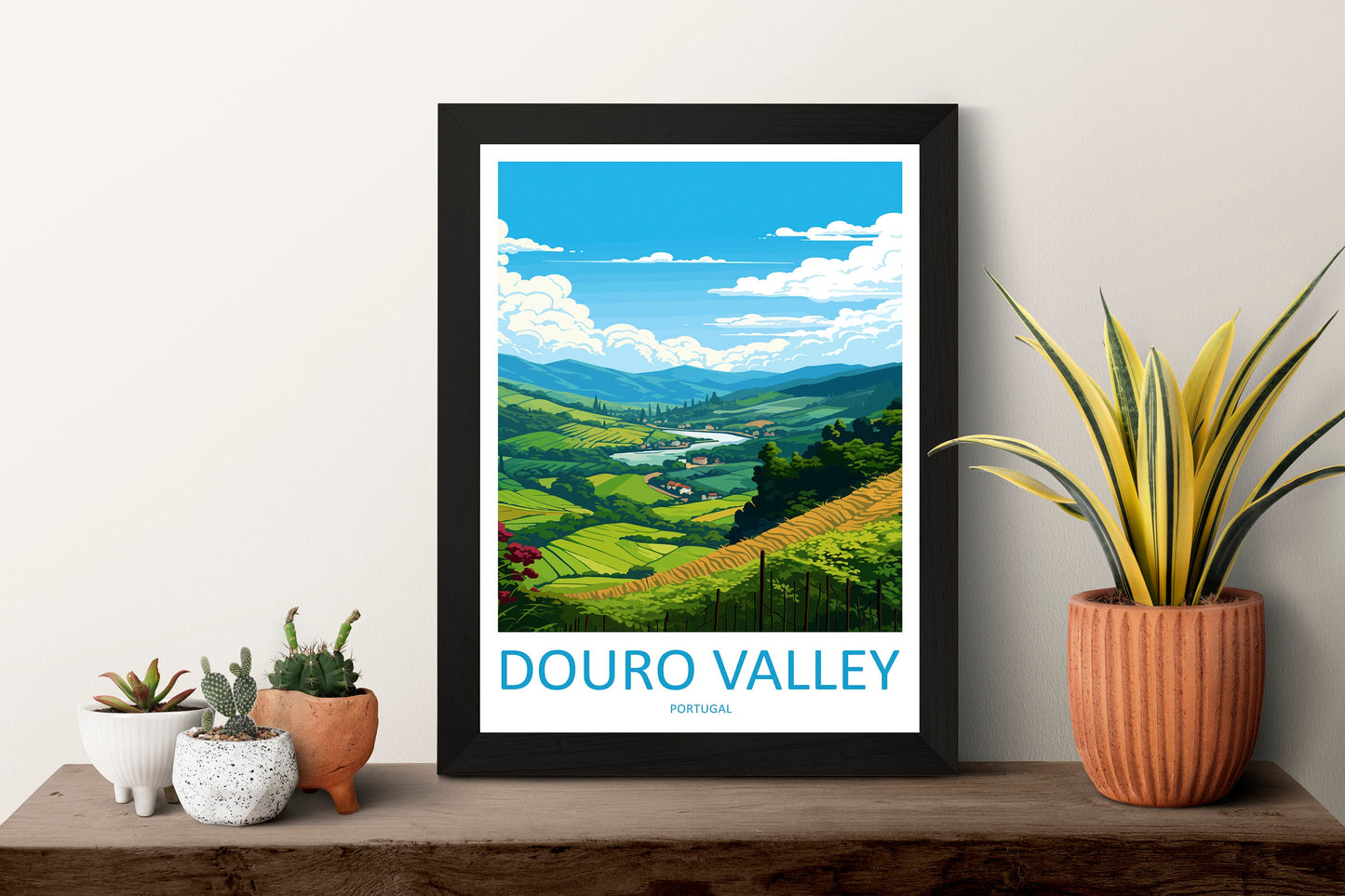 Douro Valley Travel Print Wall Art Douro Valley Wall Hanging Home Décor Douro Valley Gift Art Lovers Portugal Art Lover Gift Douro Valley