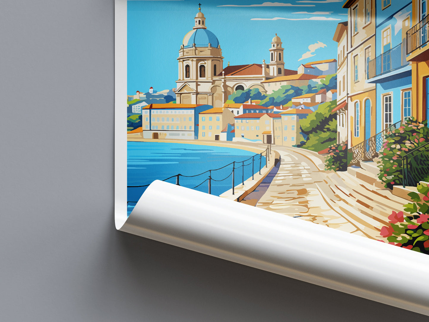 Coimbra Travel Print Wall Art Coimbra Wall Hanging Home Décor Coimbra Gift Art Lovers Portugal Art Lover Gift Coimbra