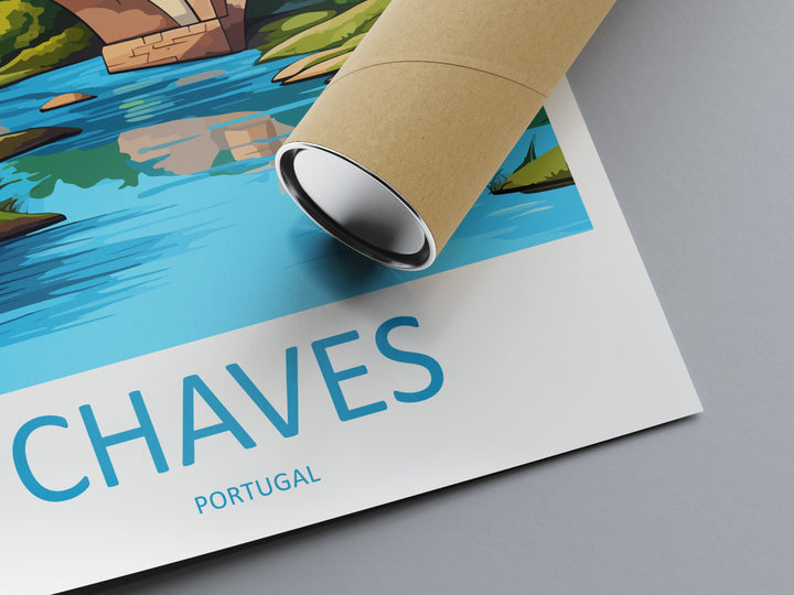 Chaves Travel Print Wall Art Chaves Wall Hanging Home Décor Chaves Gift Art Lovers Portugal Art Lover Gift Chaves Wall Art