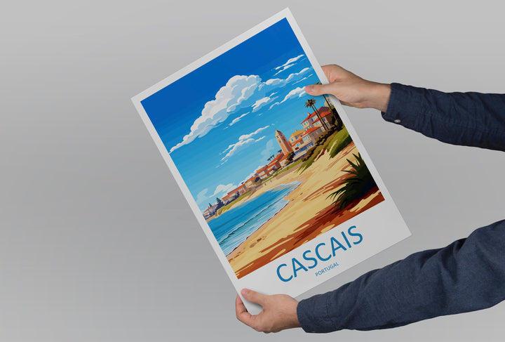 Cascais Travel Print Wall Art Cascais Wall Hanging Home Décor Cascais Gift Art Lovers Portugal Art Lover Gift Cascais Wall Art