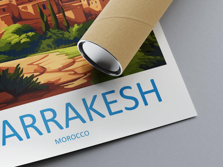 Marrakesh Travel Print Wall Art Marrakesh Wall Hanging Home Décor Marrakesh Gift Art Lovers Morocco Art Lover Gift Wall Art Morocco Art