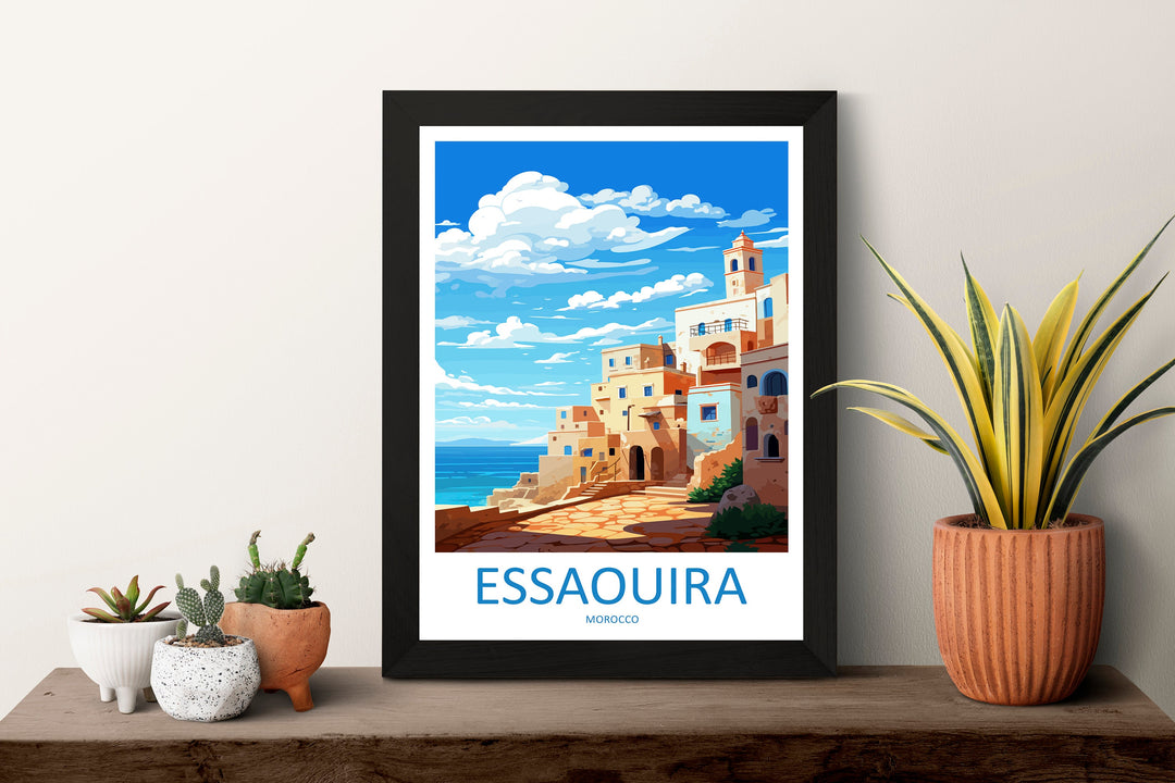 Essaouira Travel Print Wall Art Essaouira Wall Hanging Home Décor Essaouira Gift Art Lovers Morocco Art Lover Gift Wall Art Morocco Art