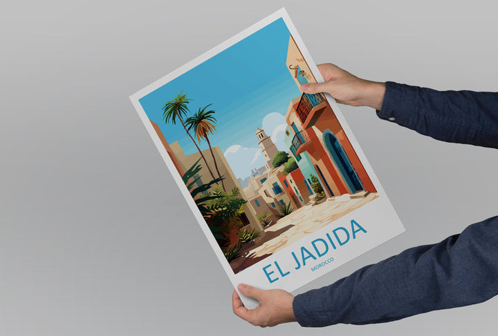 El Jadida Travel Print Wall Art El Jadida Wall Hanging Home Décor El Jadida Gift Art Lovers Morocco Art Lover Gift Wall Art Morocco Art