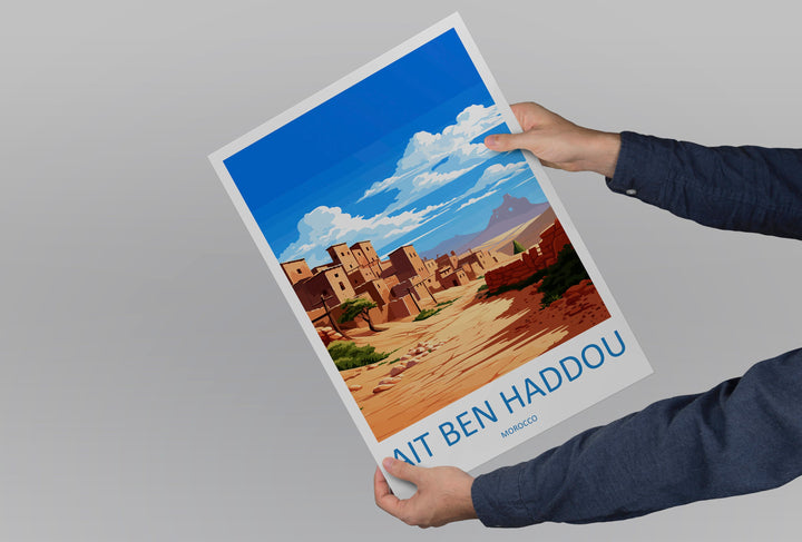 Aït Benhaddou Travel Print Wall Art Aït Benhaddou Wall Hanging Home Décor Aït Benhaddou Gift Art Lovers Morocco Art Lover Gift