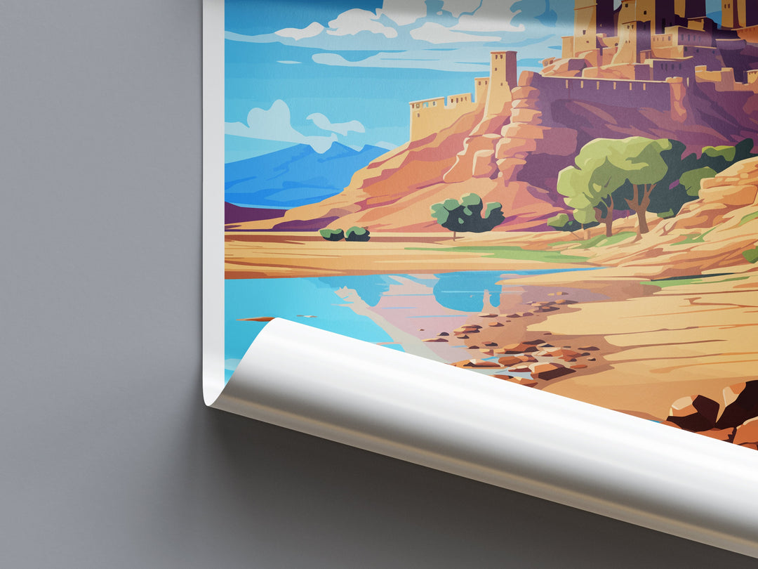 Aït Benhaddou Travel Print Wall Art Aït Benhaddou Wall Hanging Home Décor Aït Benhaddou Gift Art Lovers Morocco Art Lover Gift