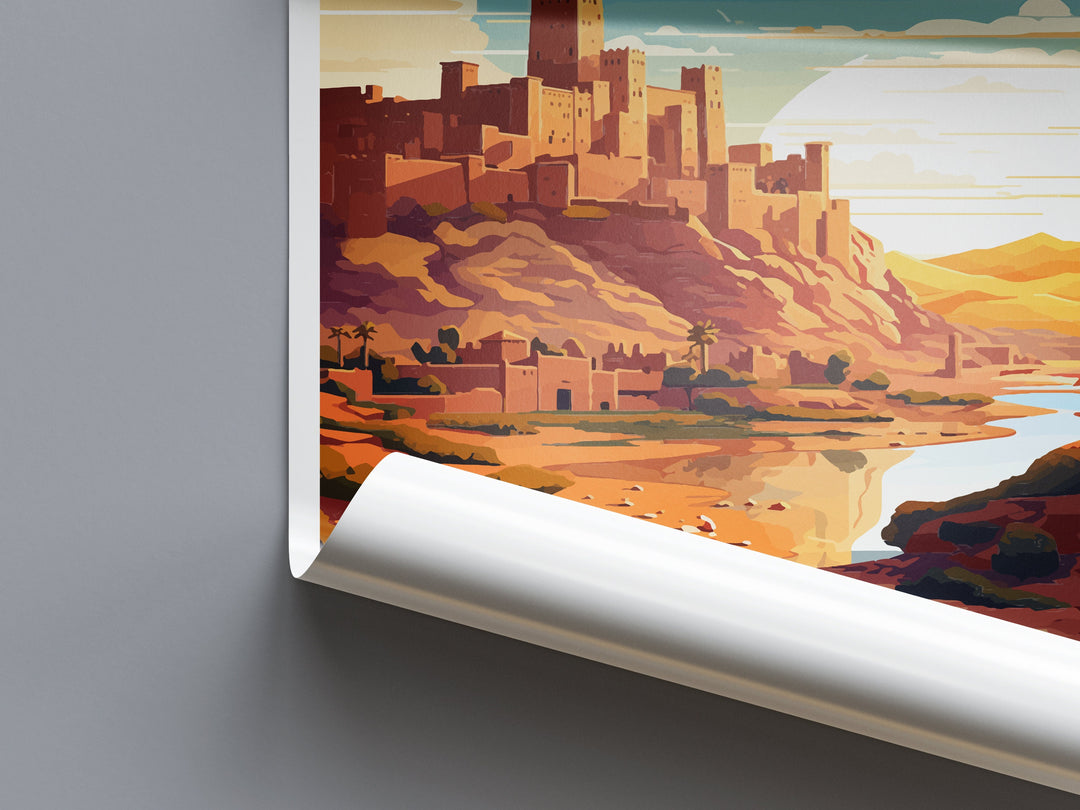Aït Benhaddou Travel Print Wall Art Aït Benhaddou Wall Hanging Home Décor Aït Benhaddou Gift Art Lovers Morocco Art Lover Gift