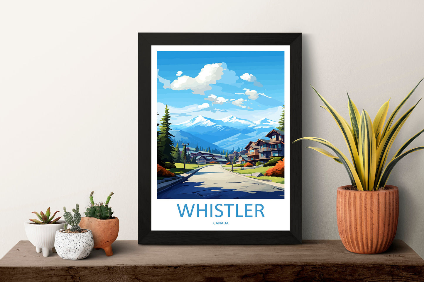 Whistler Travel Print Wall Art Whistler Wall Hanging Home Décor Whistler Gift Art Lovers Canada Art Lover Gift Whistler Gift