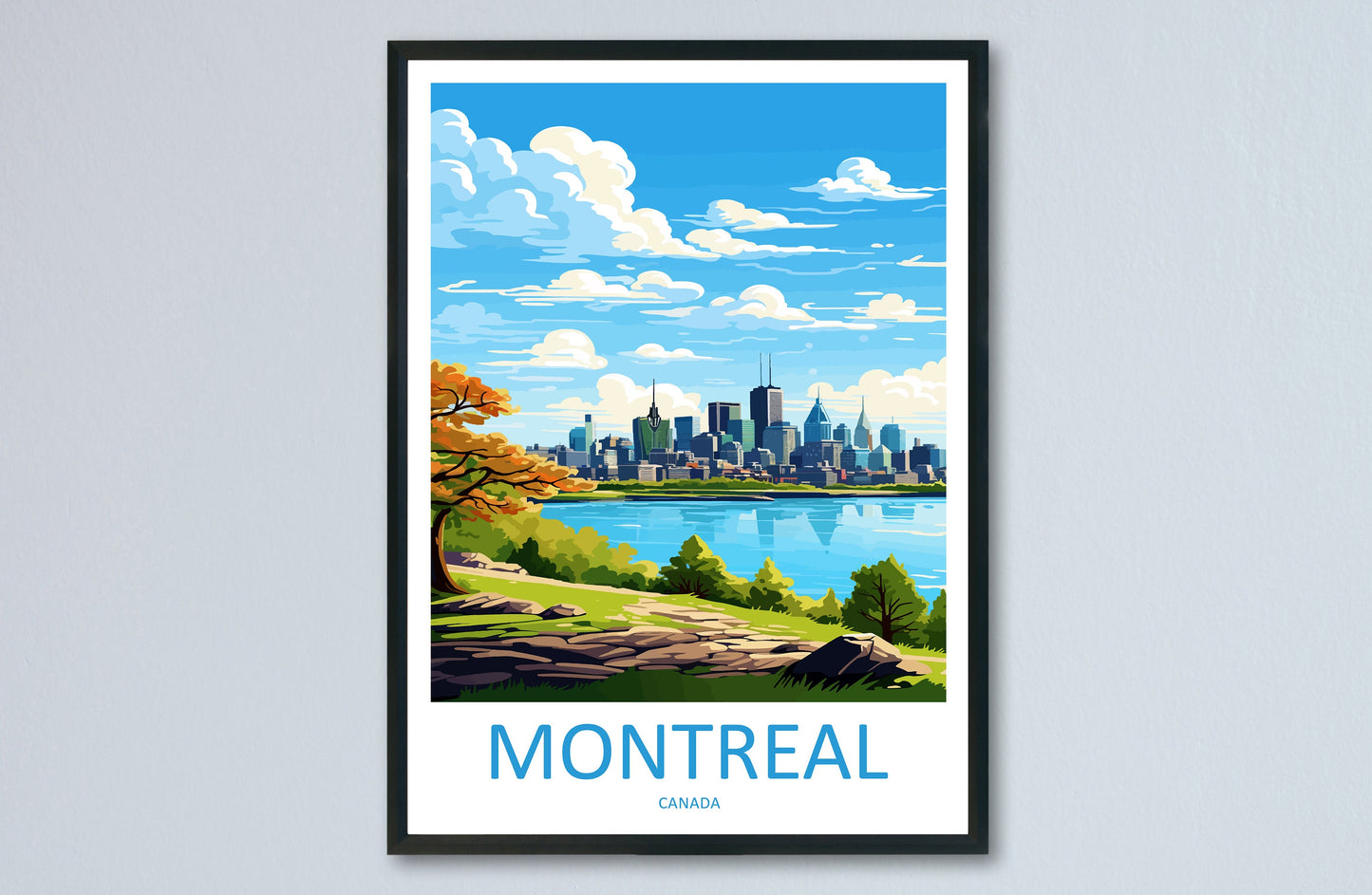 Montreal Travel Print Wall Art Montreal Wall Hanging Home Décor Montreal Gift Art Lovers Canada Art Lover Gift Montreal Wall Art