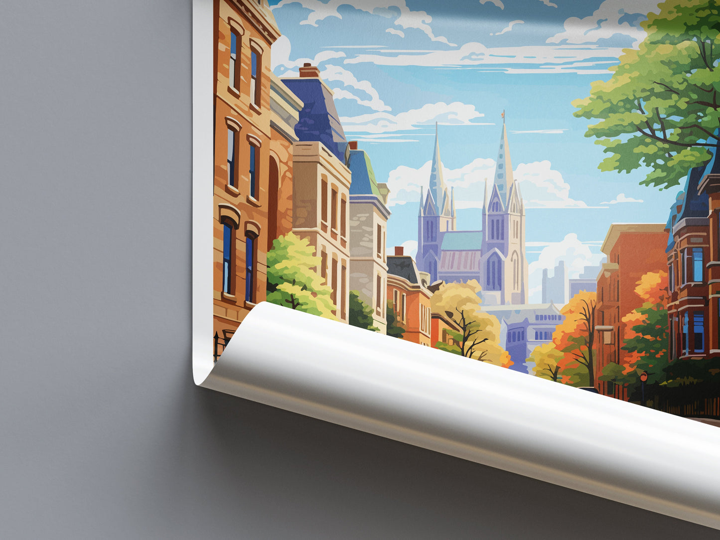 Montreal Travel Print Wall Art Montreal Wall Hanging Home Décor Montreal Gift Art Lovers Canada Art Lover Gift Montreal Wall Art