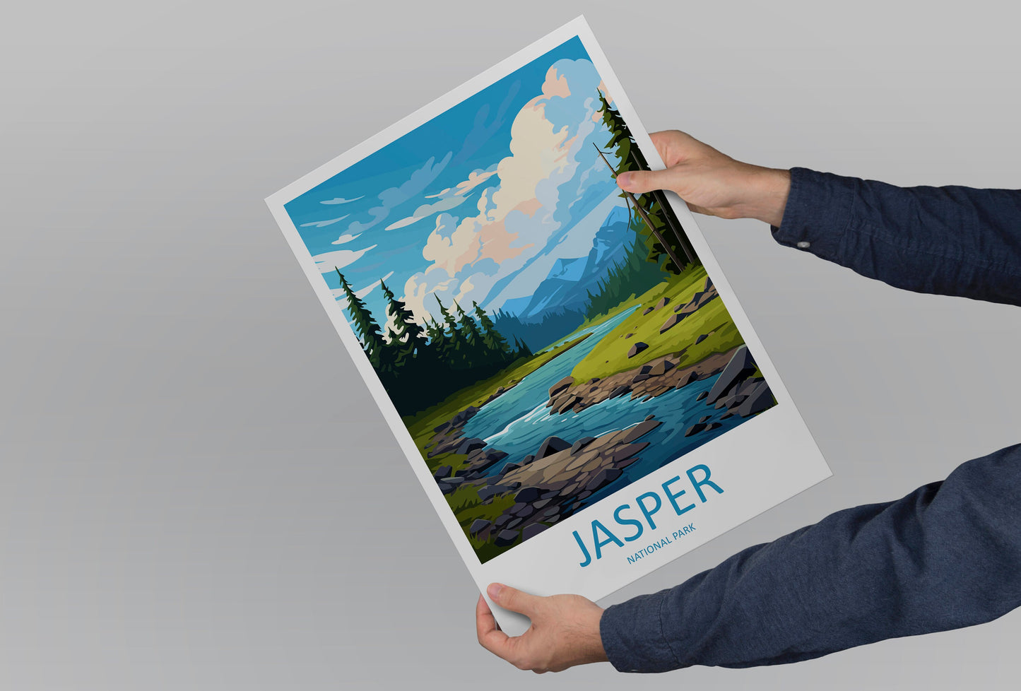 Jasper National Park Travel Print Wall Art Jasper National Park Wall Hanging Home Décor Jasper National Park Gift Art Lovers Canada Art Gift