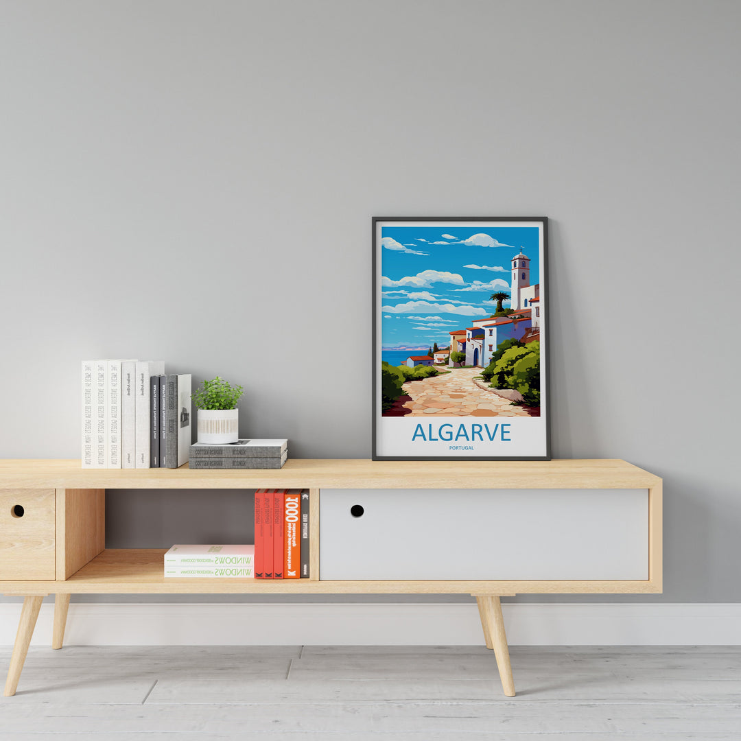 Algarve Travel Print Wall Art Algarve Wall Hanging Home Décor Algarve Gift Art Lovers Portugal Art Lover Gift Algarve Wall Art