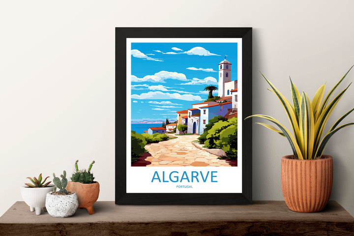 Algarve Travel Print Wall Art Algarve Wall Hanging Home Décor Algarve Gift Art Lovers Portugal Art Lover Gift Algarve Wall Art