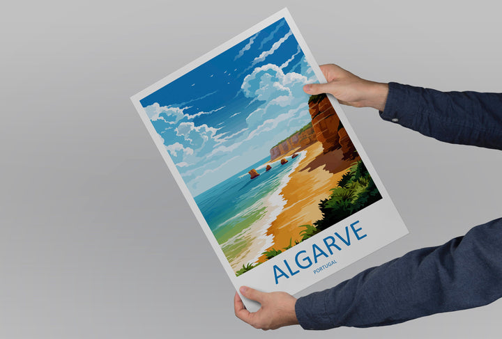 Algarve Travel Print Wall Art Algarve Wall Hanging Home Décor Algarve Gift Art Lovers Portugal Art Lover Gift Algarve Wall Art
