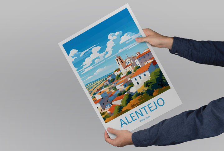 Alentejo Travel Print Wall Art Alentejo Wall Hanging Home Décor Alentejo Gift Art Lovers Portugal Art Lover Gift Alentejo Wall Art