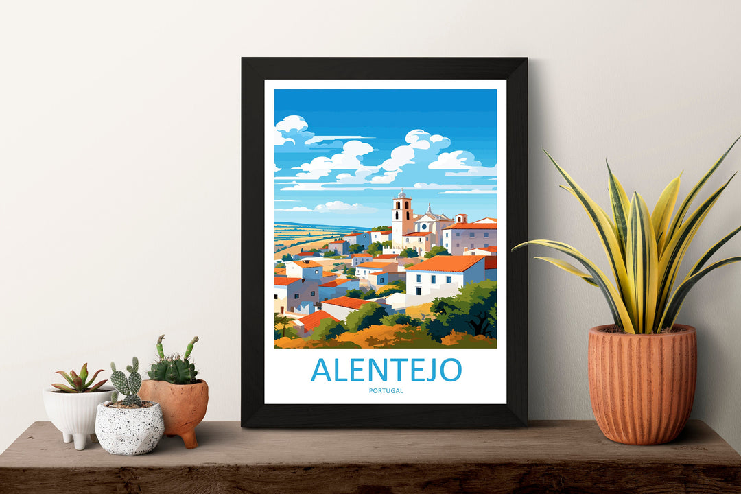 Alentejo Travel Print Wall Art Alentejo Wall Hanging Home Décor Alentejo Gift Art Lovers Portugal Art Lover Gift Alentejo Wall Art