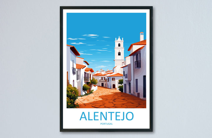 Alentejo Travel Print Wall Art Alentejo Wall Hanging Home Décor Alentejo Gift Art Lovers Portugal Art Lover Gift Alentejo Wall Art
