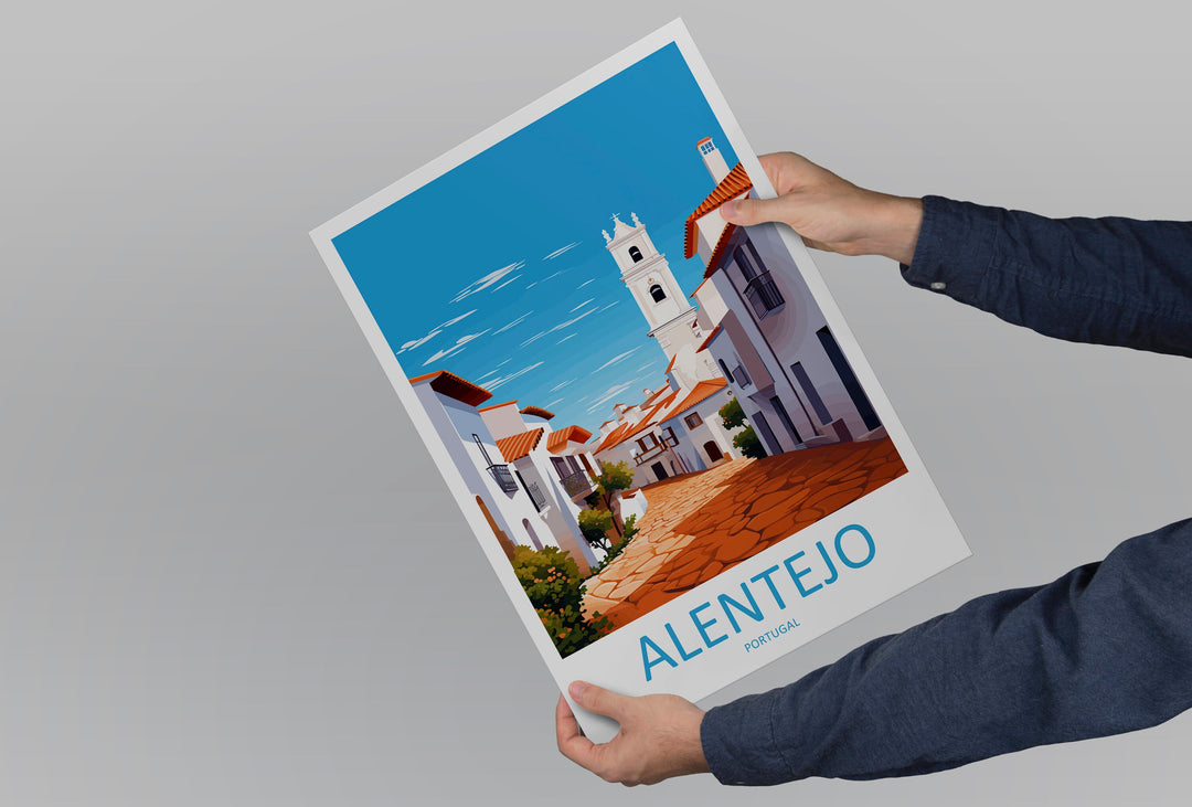 Alentejo Travel Print Wall Art Alentejo Wall Hanging Home Décor Alentejo Gift Art Lovers Portugal Art Lover Gift Alentejo Wall Art