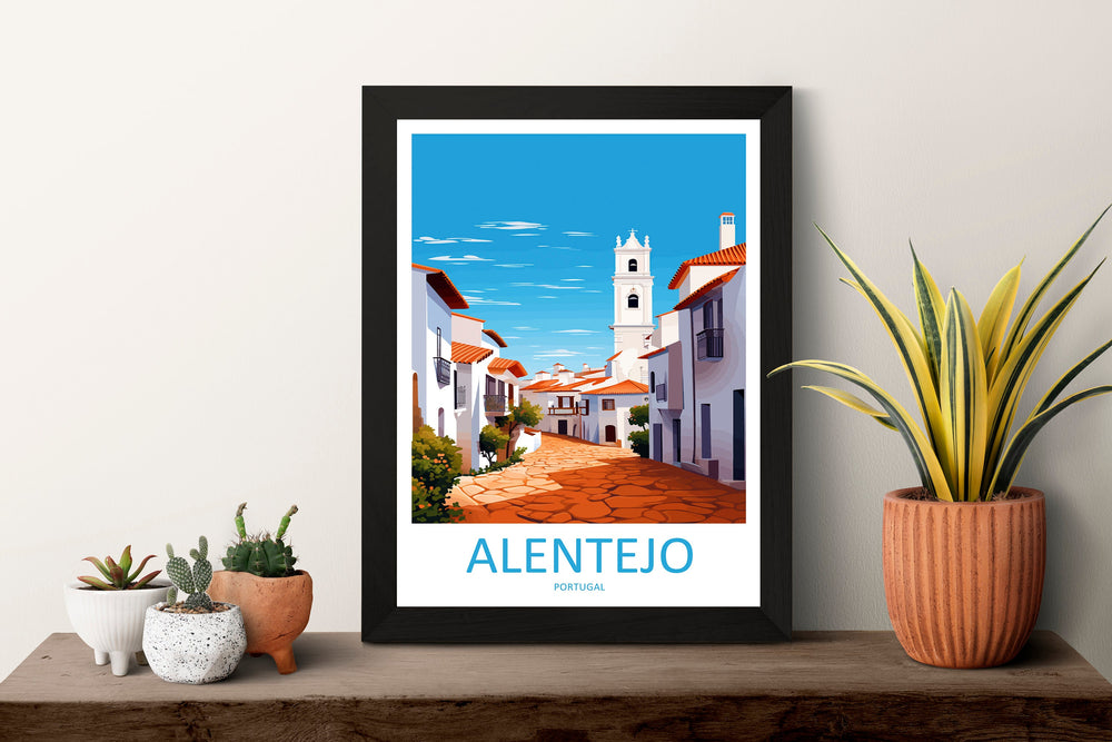 Alentejo Travel Print Wall Art Alentejo Wall Hanging Home Décor Alentejo Gift Art Lovers Portugal Art Lover Gift Alentejo Wall Art
