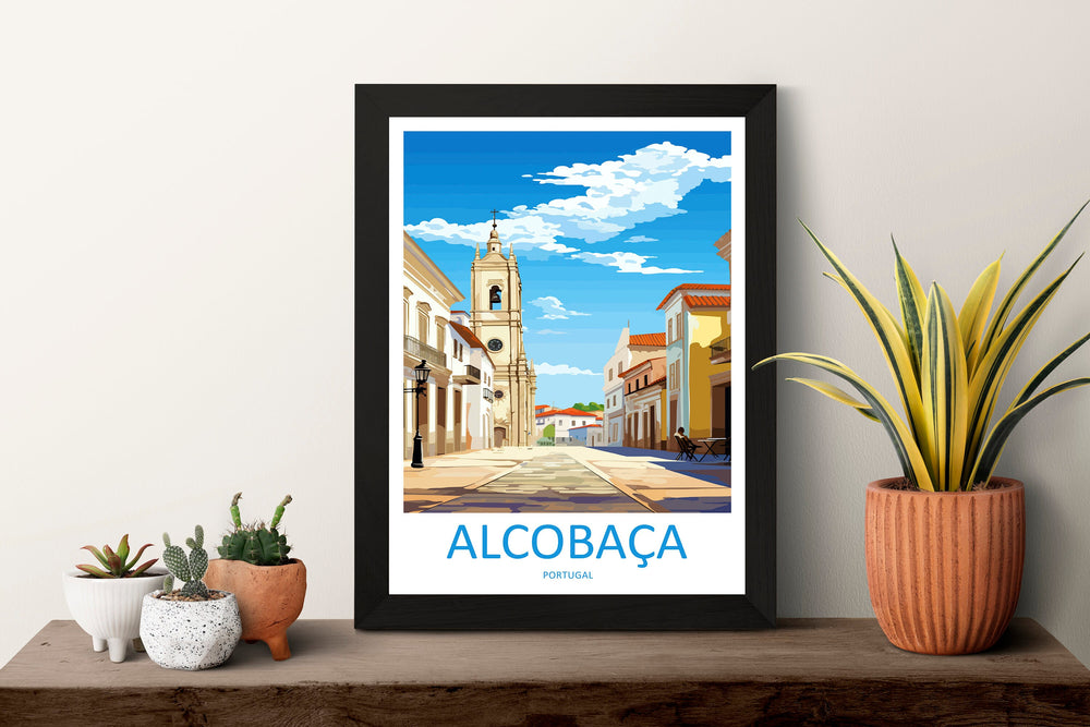 Alcobaça Travel Print Wall Art Alcobaça Wall Hanging Home Décor Alcobaça Gift Art Lovers Portugal Art Lover Gift Alcobaça Wall Art