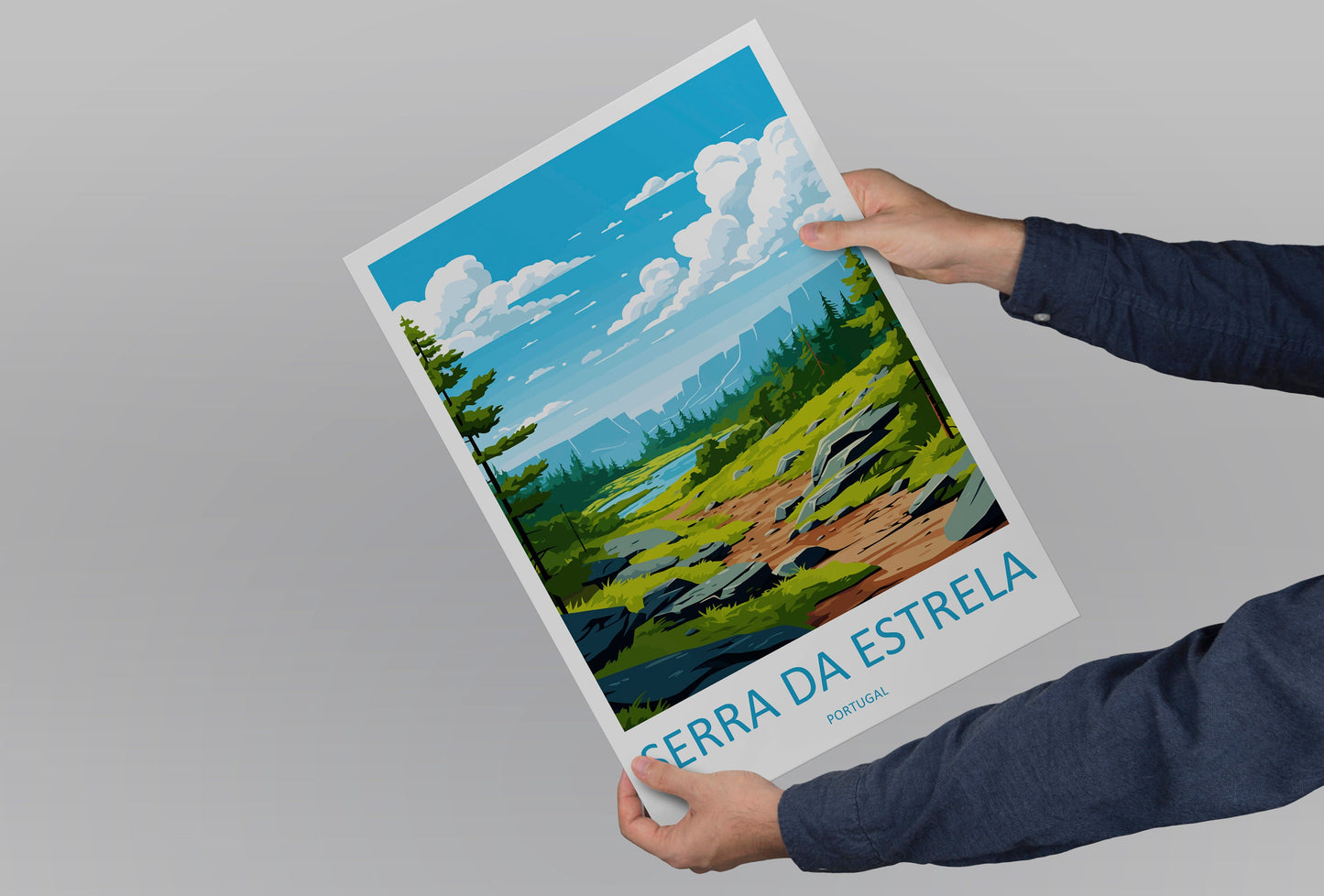Serra Da Estrela Travel Print Wall Art Serra Da Estrela Wall Hanging Home Décor Serra Da Estrela Gift Art Lovers Portugal Art Lover Gift